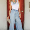 Relaxed Approach Chambray Pants in Light Wash Image - 1