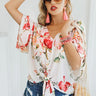 Garden Mingle Floral Shift Top in Ivory Image - 1