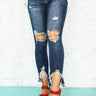 The Quinn Mid Rise Distressed Skinny Image - 1