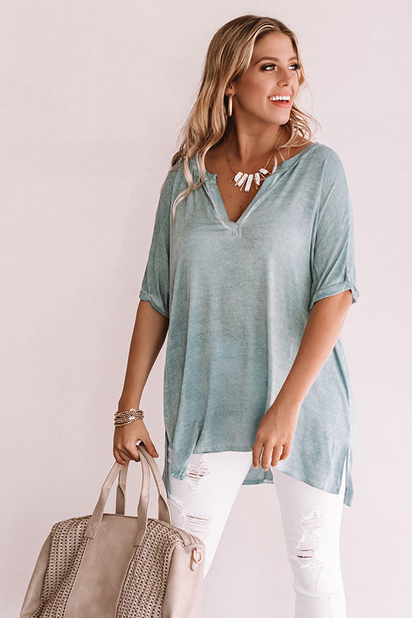 Austin Shift Tee in Blue Image - 2