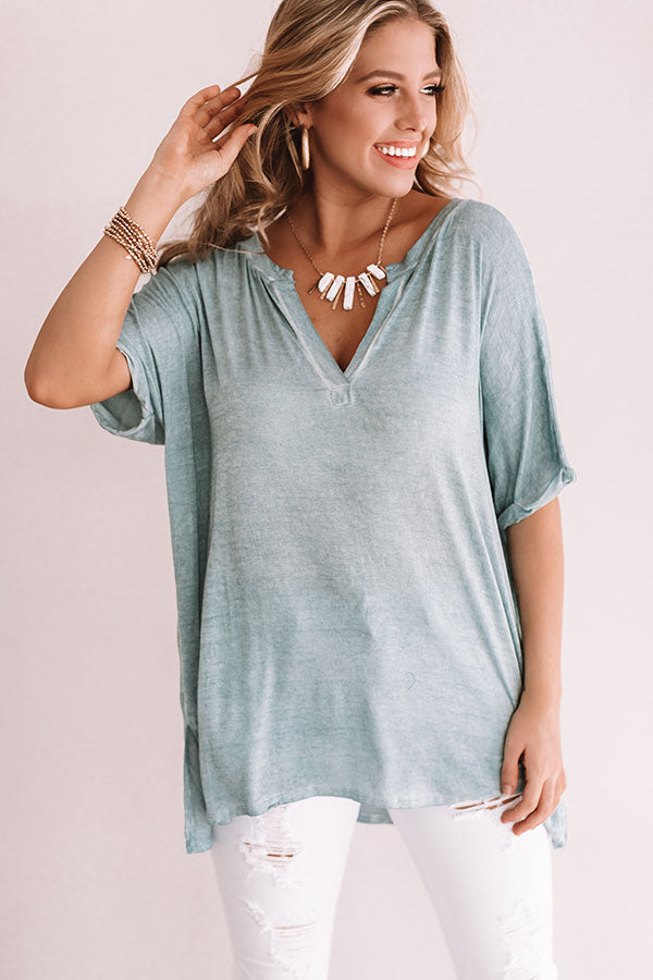 Austin Shift Tee in Blue Image - 3