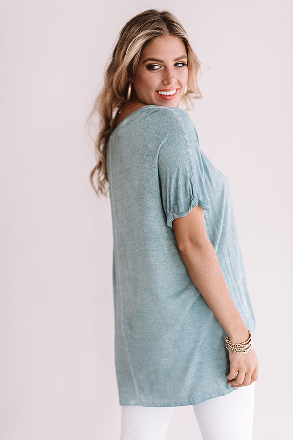 Austin Shift Tee in Blue Image - 4