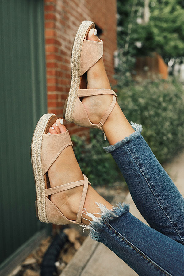 The Hayden Espadrille in Iced Latte Image - 2