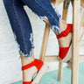 The Ava Espadrille in Red Image - 1