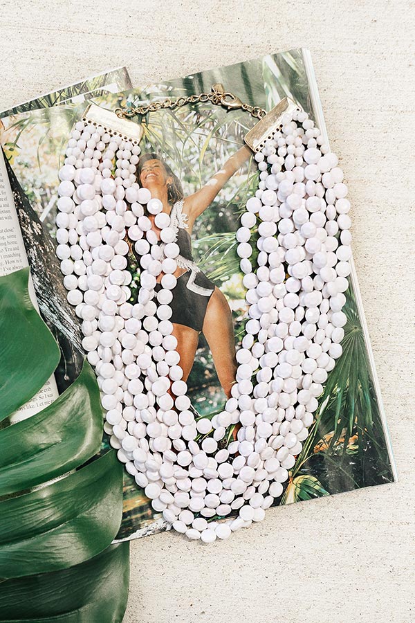 Keep It Coastal Layered Necklace In White