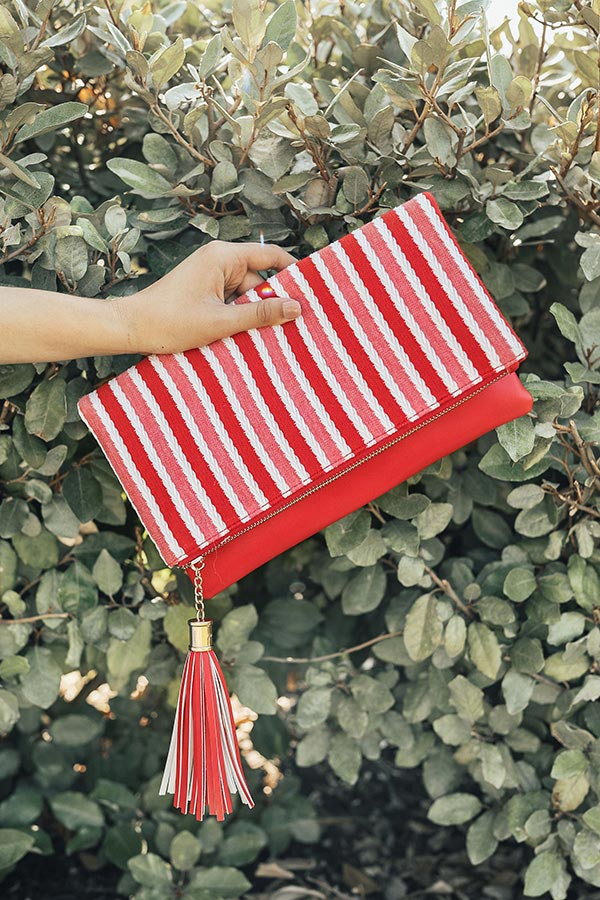Maine Squeeze Stripe Clutch Image - 2