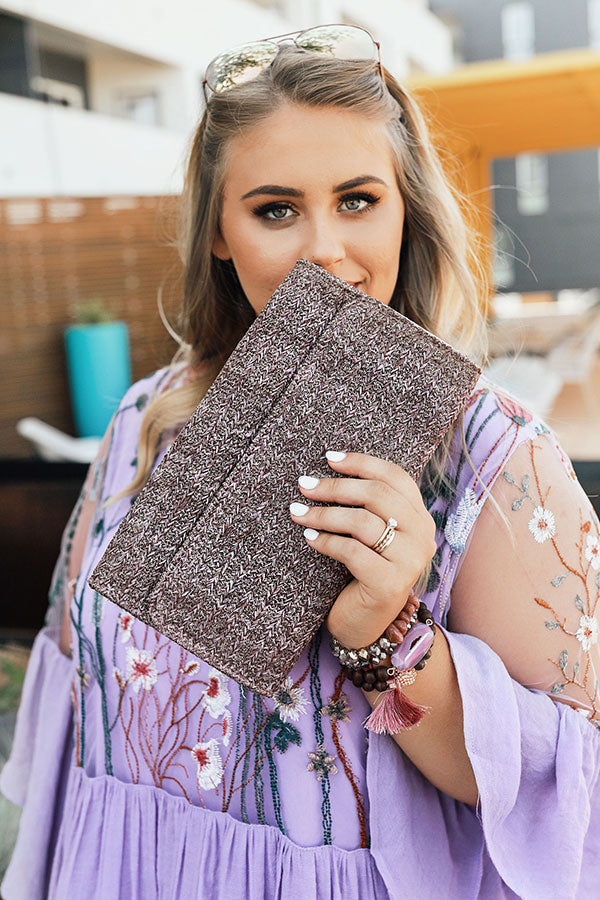 Ready, Set, Sparkle Clutch in Lilac Image - 2