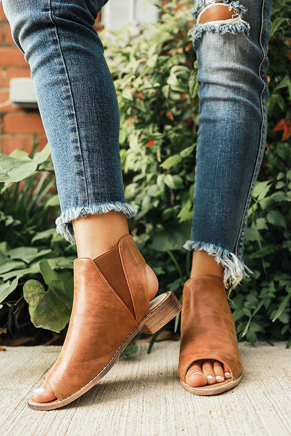 The Avery Peep Toe Flat Image - 1