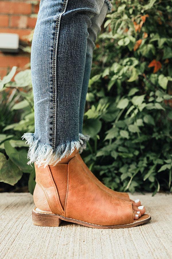 The Avery Peep Toe Flat Image - 3