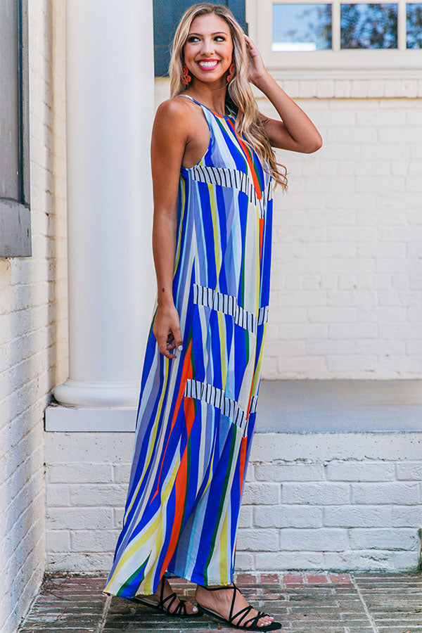 Party In Key Largo Maxi In Blue • Impressions Online Boutique