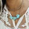 Totally Obsessed Layered Necklace In Turquoise Image - 1