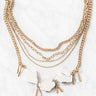 Totally Obsessed Layered Necklace In White Image - 1