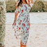 Floral Whimsy Midi Dress in White Image - 1