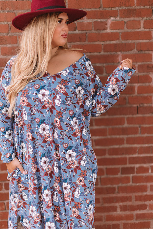 Pocket Full Of Posies Maxi In Blue Image - 3