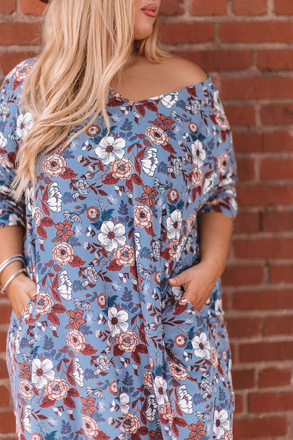 Pocket Full Of Posies Maxi In Blue Image - 4