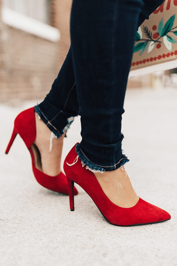 The Genevieve Heel in Red Image - 2