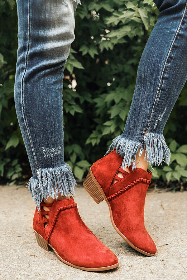 The Campbell Bootie in Rustic Wine