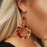 Completely Dazzled Earrings In Wine Image - 1