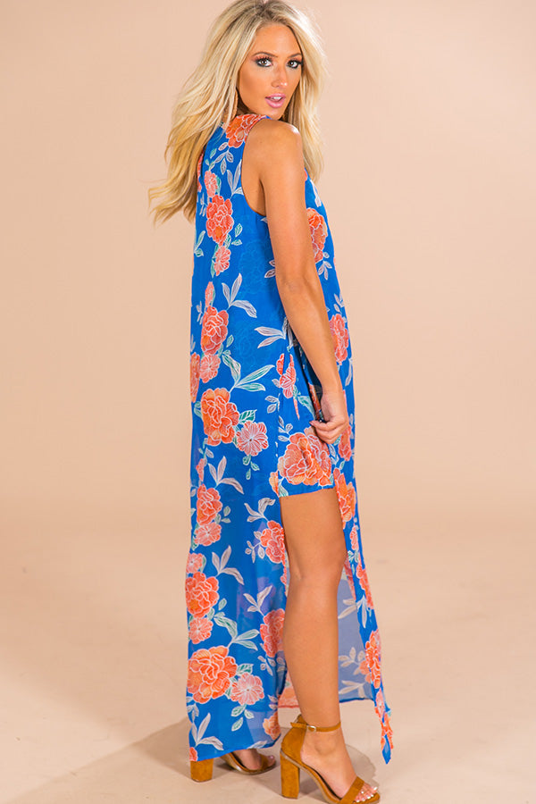 Brunching In Napa Maxi Dress in Blue Image - 3