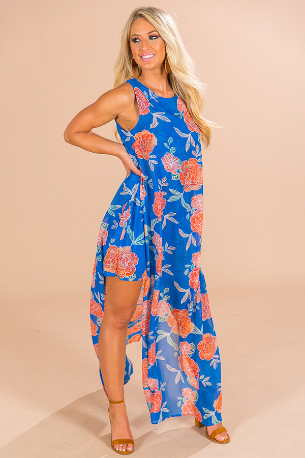 Brunching In Napa Maxi Dress in Blue Image - 1