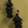 Vineyard Vibes Tassel Earrings In Black Image - 1