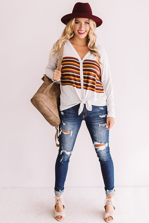 Latte Run Knotted Tee Image - 1