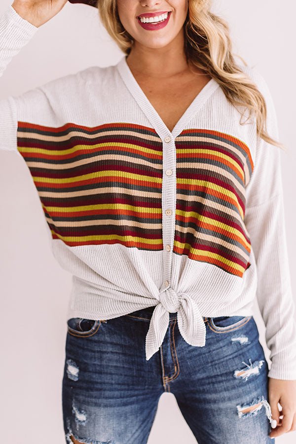 Latte Run Knotted Tee Image - 3