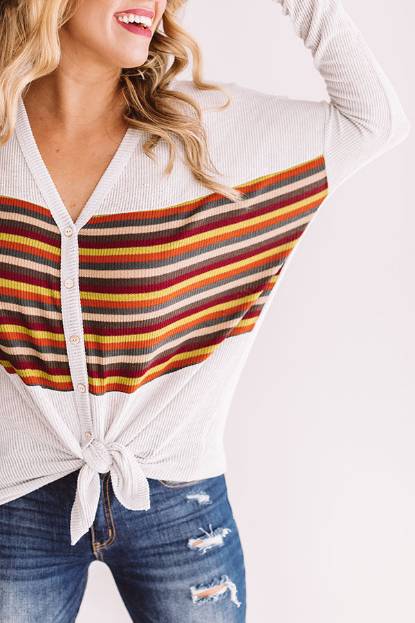 Latte Run Knotted Tee Image - 4