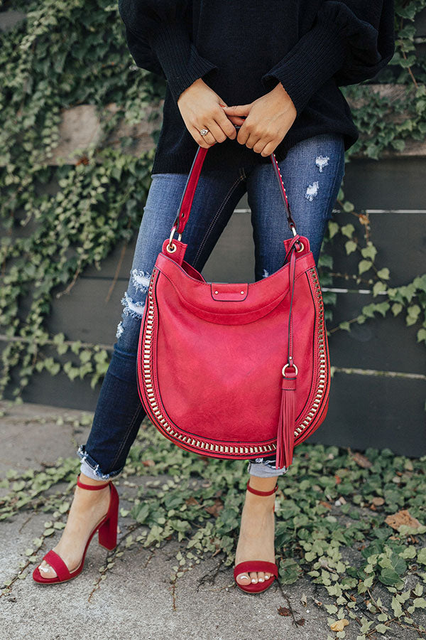 Spotted In Brooklyn Tote In Red Image - 1