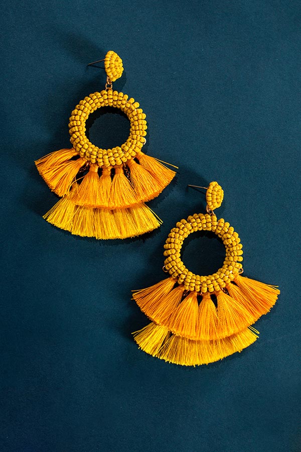Infinitely Stunning Earrings In Marigold
