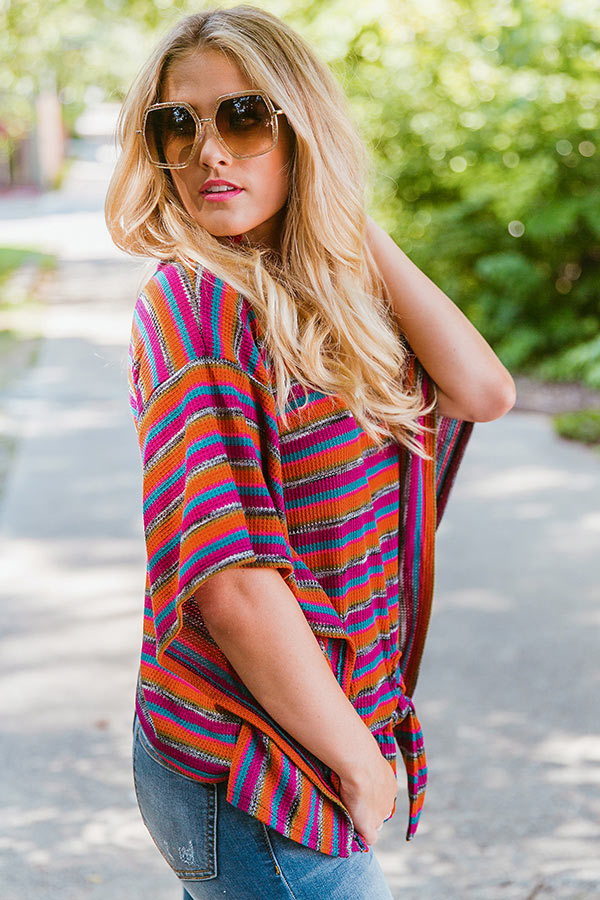 Avery Stripe Shift Top Image - 1