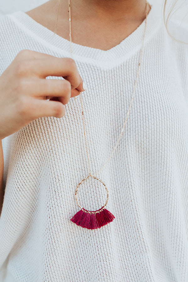 The Inner Circle Necklace In Sangria Image - 1