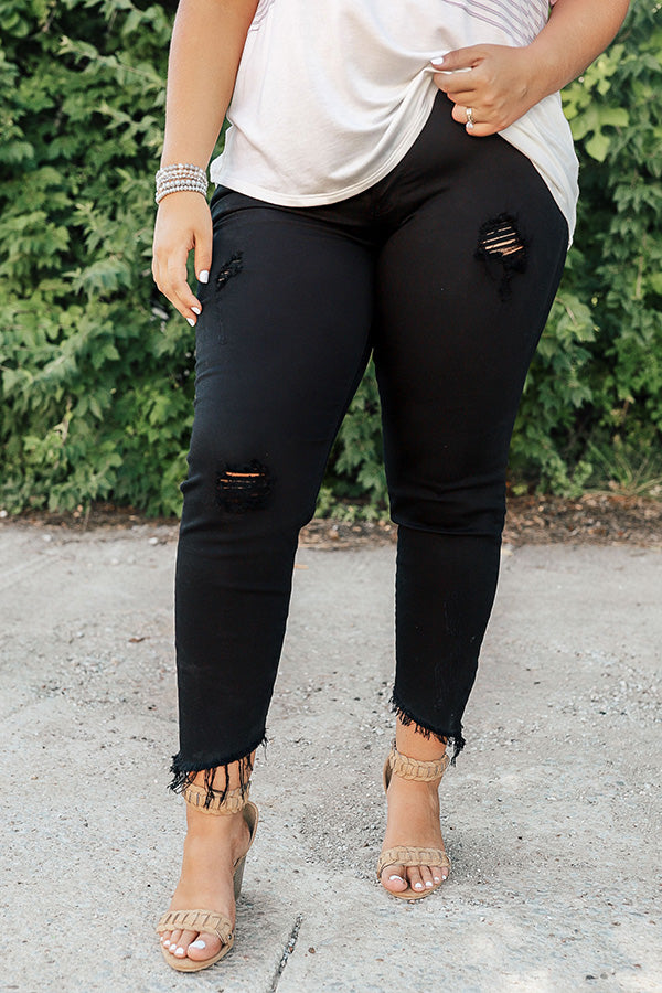 KanCan The Lucca Mid Rise Distressed Ankle Skinny Image - 5