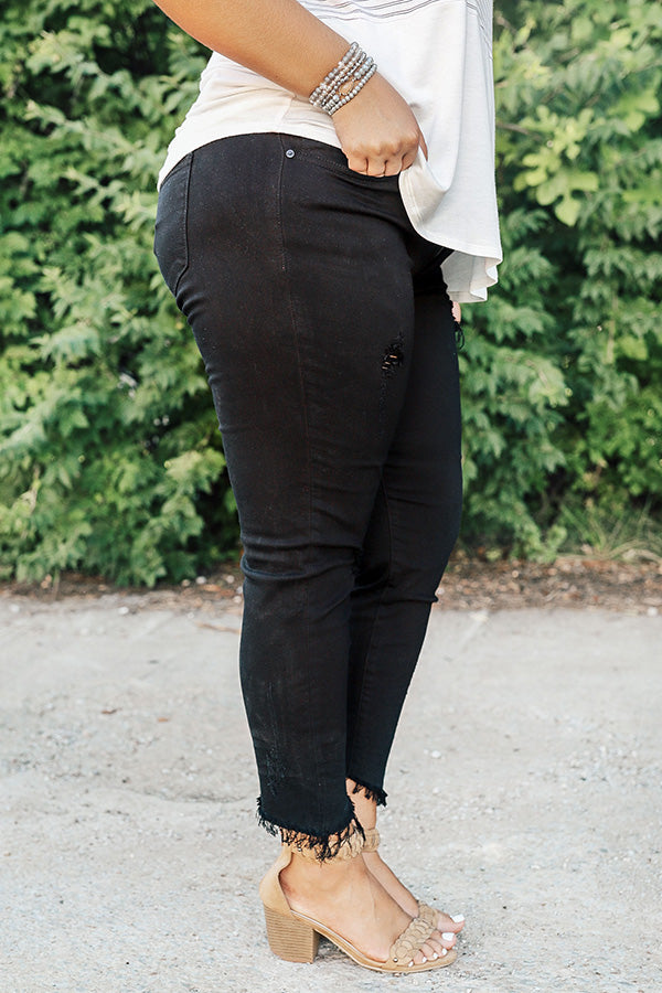 KanCan The Lucca Mid Rise Distressed Ankle Skinny Image - 4