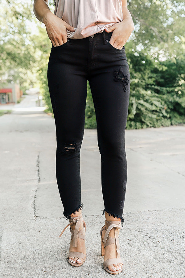 KanCan The Lucca Mid Rise Distressed Ankle Skinny Image - 1