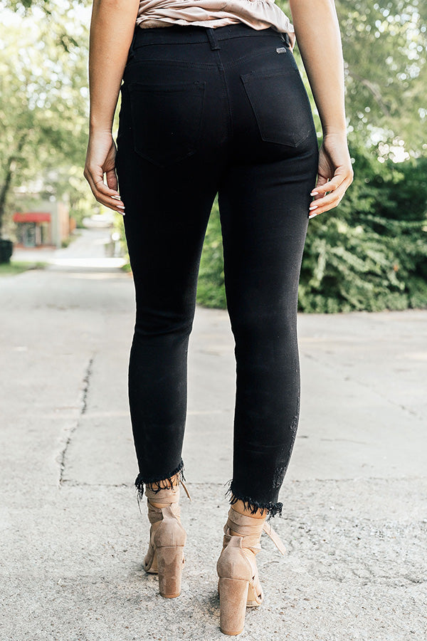 KanCan The Lucca Mid Rise Distressed Ankle Skinny Image - 3