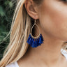 Hello Happy Hour Earrings In Royal Blue Image - 1
