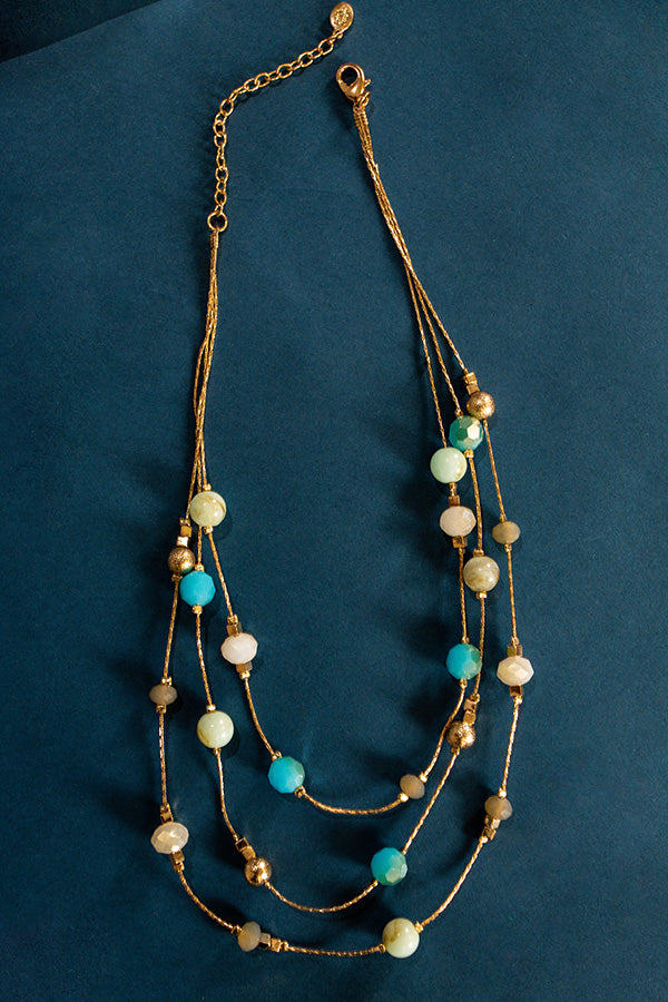 Let The Gold Times Roll Layered Necklace