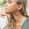 Glam Travels Tortoiseshell Earrings in Ice Latte Image - 1