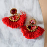 Chasing Bliss Earrings In Red Image - 1