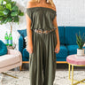 Party In Paris Jumpsuit in Martini Olive Image - 1