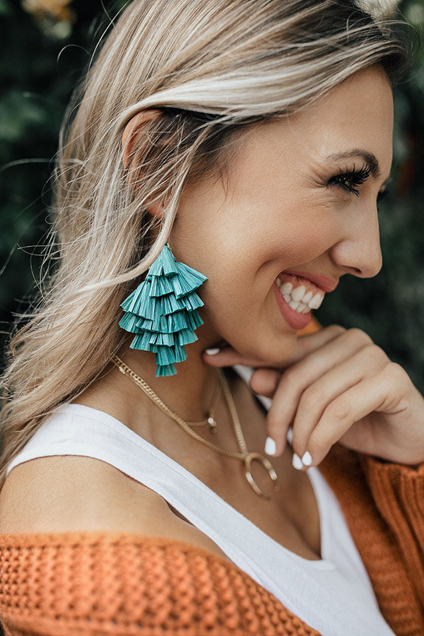 Perfect For The Party Earrings In Turquoise