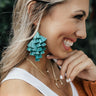 Perfect For The Party Earrings In Turquoise Image - 1