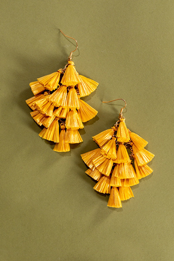 Perfect For The Party Earrings In Marigold