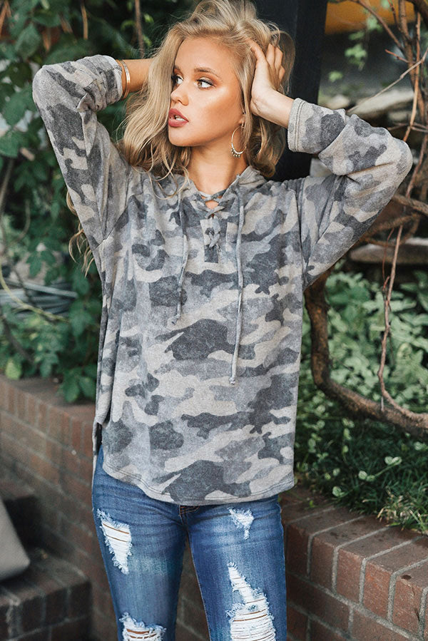 Well Traveled Camo Shift Sweater Image - 1