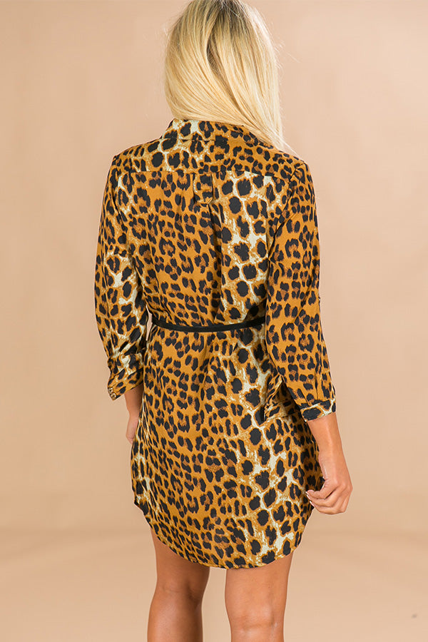 Luxe Life Leopard Shift Dress Image - 4