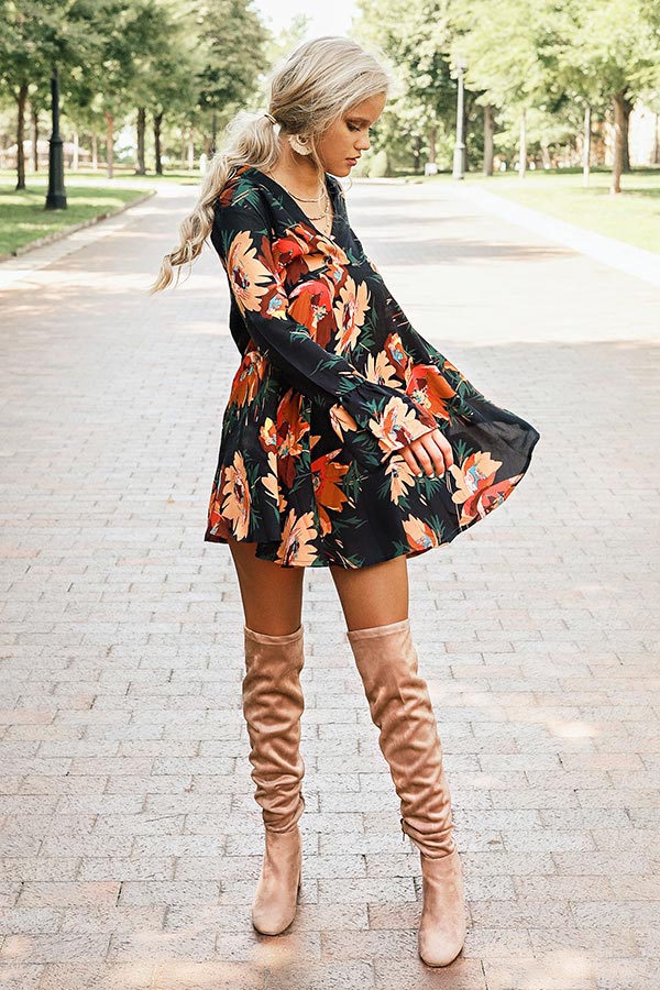 Moonlight Kisses Shift Dress In Navy Image - 3