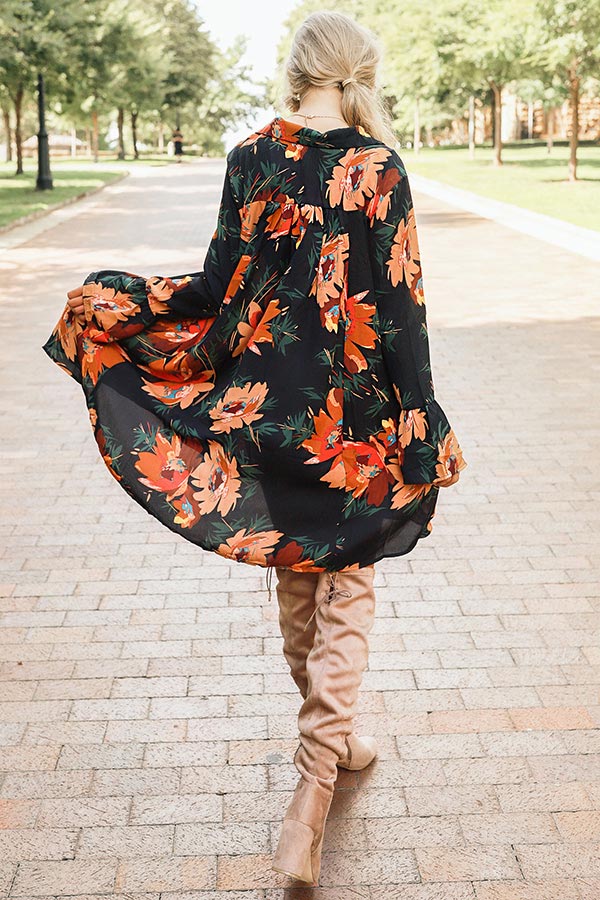 Moonlight Kisses Shift Dress In Navy Image - 4