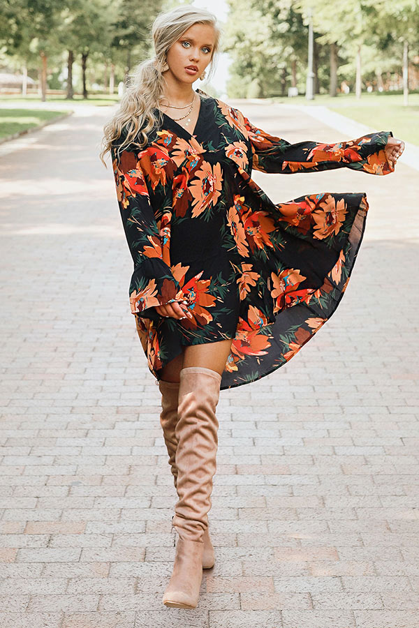 Moonlight Kisses Shift Dress In Navy Image - 1