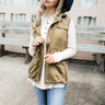 Roasting Marshmallows Vest in Olive Image - 1